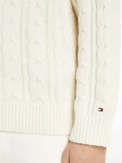 Tommy Hilfiger Monotype Kabelstrik Striktrøje, , M- Strik