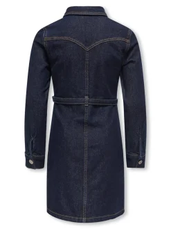 Clearance Myth Belt Denim Kjole, , 158 cm Børn Kjoler
