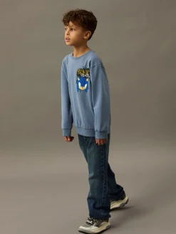 Name It Nair Sonic Sweatshirt, , 122-128 cm-Børn Strik & Sweatshirts