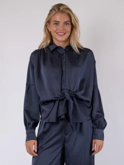 Naja Satin Skjorte, , 36 Dame Bluser & Skjorter