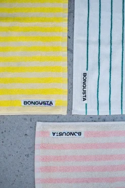 New Naram Håndklæde, Pristine & Neon Yellow, 70x140 cm Håndklæder & Vaskeklude