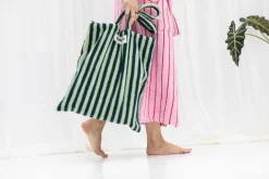 New Naram Totebag, Sea Foam & Deep Teal Dame Muleposer & Indkøbsnet