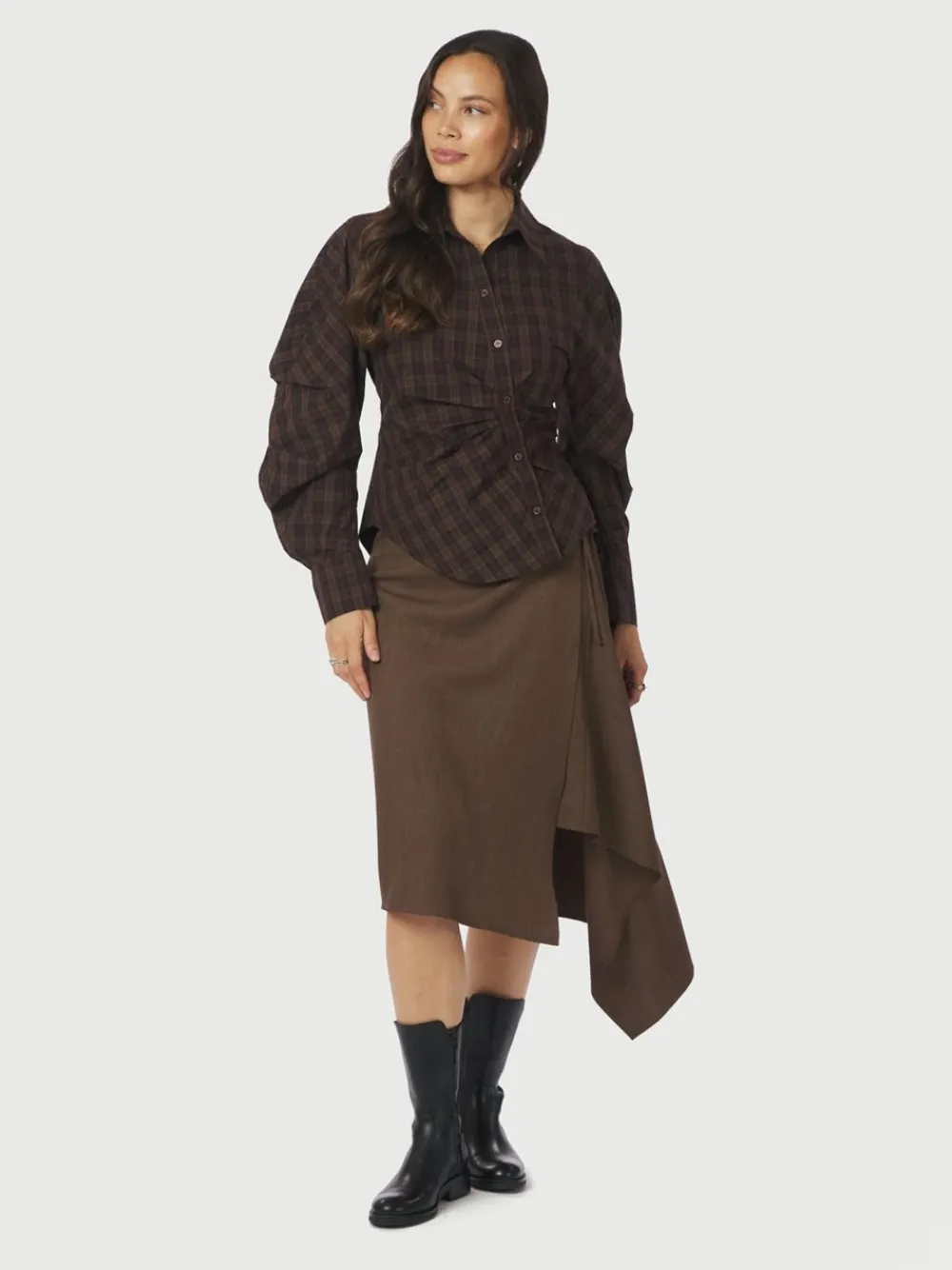 Outlet Neoella Check Skjorte, , 38 Dame Bluser & Skjorter
