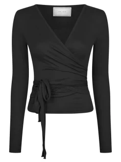 Neo Noir Nia Jersey Wrap Bluse, , 36-Dame Bluser & Skjorter