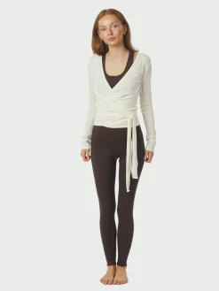 Discount Nia Jersey Wrap Bluse, , 36 Dame Bluser & Skjorter