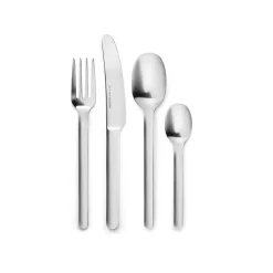 Best Nordic Kitchen Bestiksæt, Mat Stål, 16 Dele Bestik