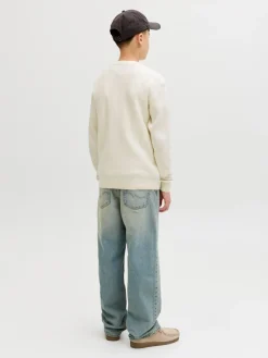 Jack & Jones Junior Norrebro Light Crew Neck Striktrøje, , 164 cm-Børn Strik & Sweatshirts