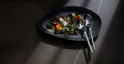 Nuova Salat Serveringssæt, Rustfrit Stål, 25 cm Køkken|Bestik