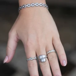 byBiehl Ocean Flow Duo Ring, , 56-Dame Ringe