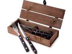 Gense Old Farmer Steakbestik, Brun, 4 Dele- Bestik