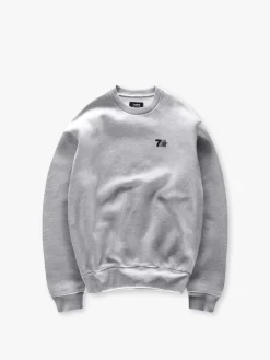 7 DAYS Active Organic Graphic Crewneck Sweatshirt, , L- Sweatshirts & Trøjer