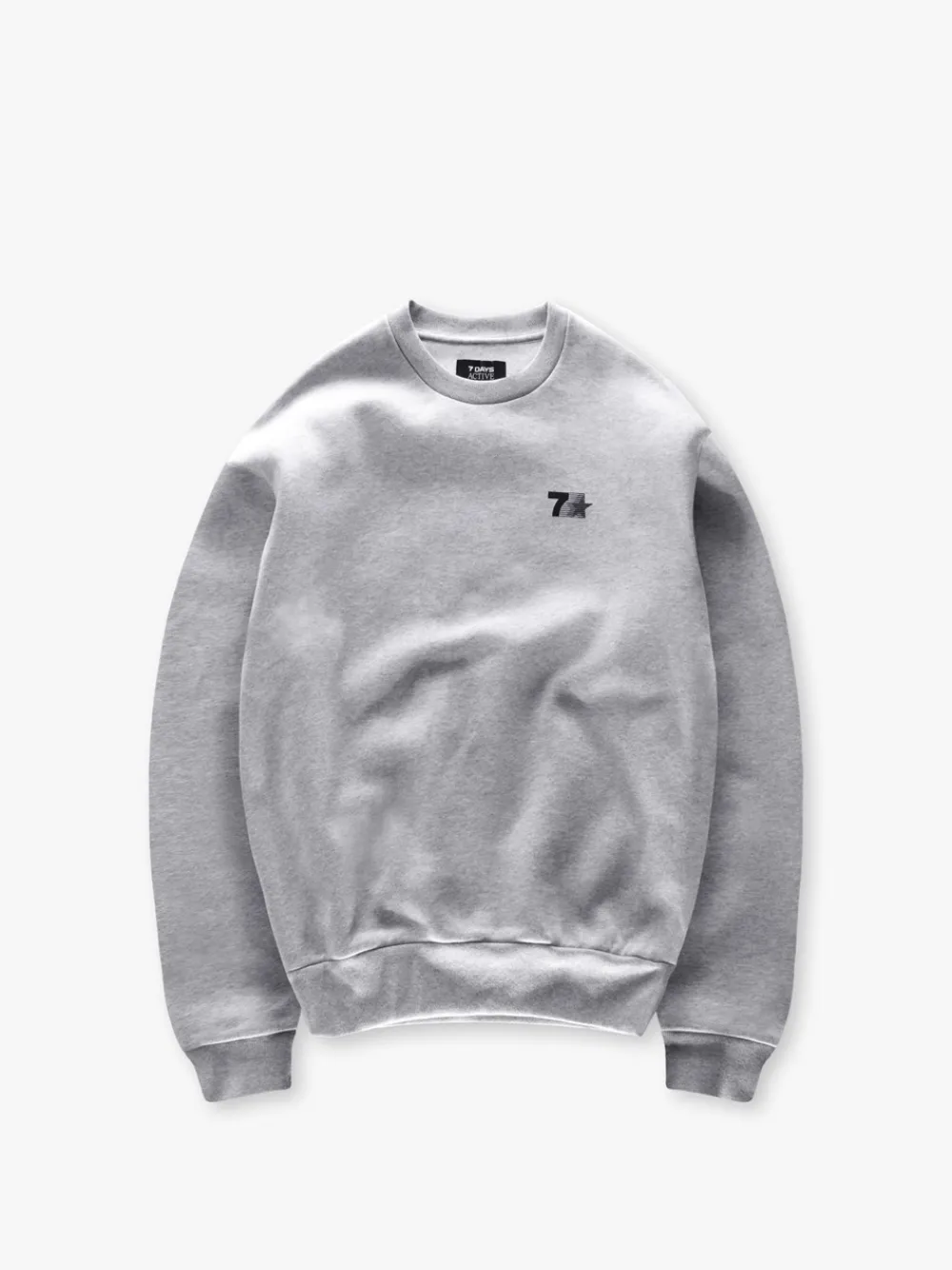 7 DAYS Active Organic Graphic Crewneck Sweatshirt, , L- Sweatshirts & Trøjer