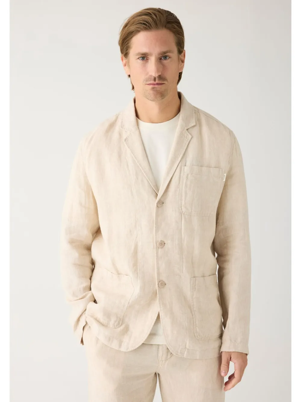 Clearance Organic Linen Blazer, , S Jakkesæt & Blazere