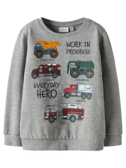 New Orson Tonka Sweatshirt, , 110 cm Børn Strik & Sweatshirts
