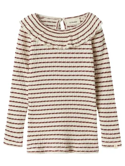 Lil' Atelier Osophia Slim Bluse, , 122-128 cm-Børn Bluser