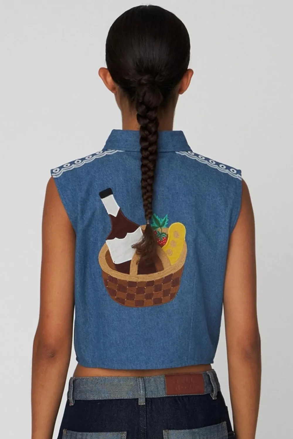 Discount Out Of Office Embroidered Top, , 40 Dame Veste