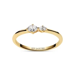 Clearance Ovale Due Ring, , 54 Dame Ringe