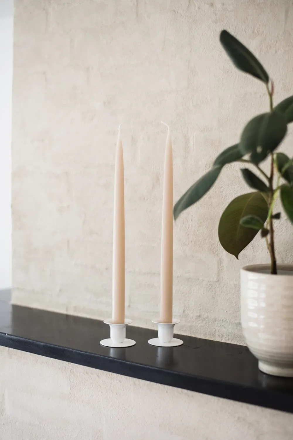 Sale 4-pak Hånddyppede Stearinlys, Lysestager & Lys