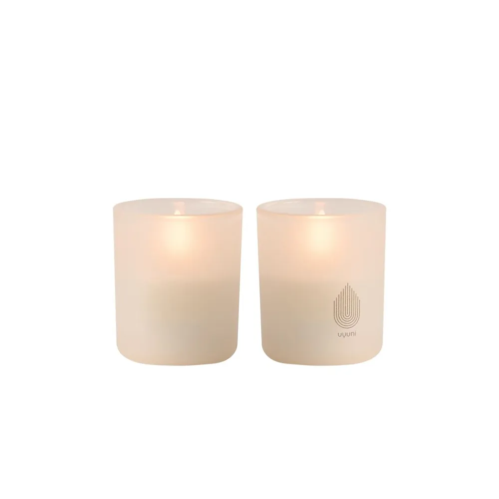Sale 2-pak LED Glaslys, Lysestager & Lys|Led Lys