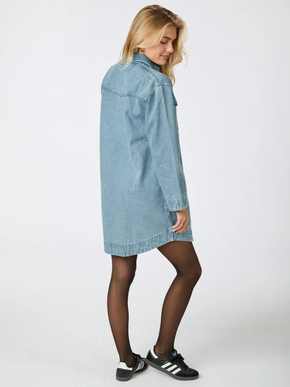 Discount Paras Denim Kjole, , 34 Dame Kjoler