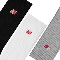 New Balance Patch Logo Crew 3-pak Strømper, , S- Strømper
