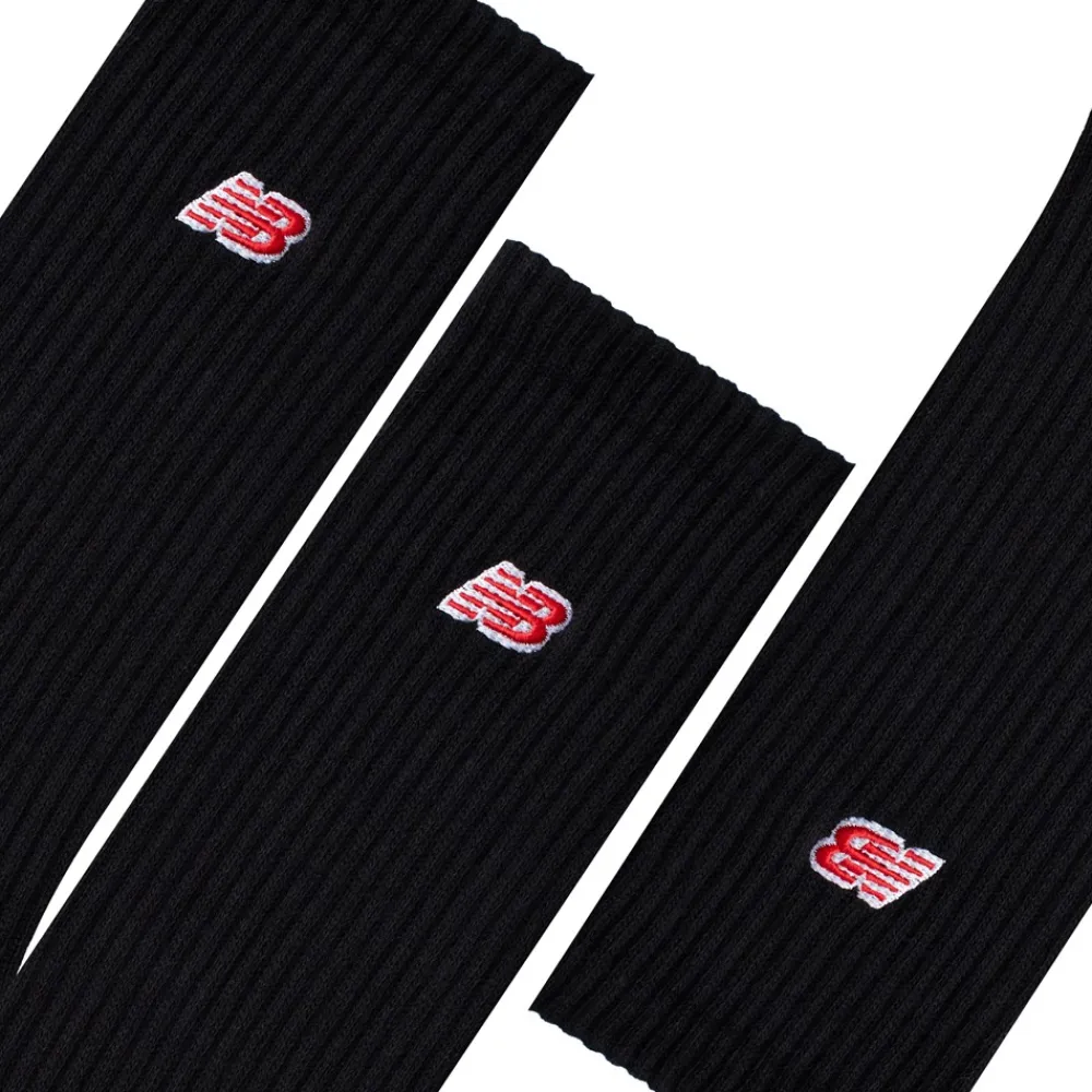 New Balance Patch Logo Crew 3-pak Strømper, , L-Dame Strømper|Strømper