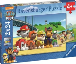 Discount Paw Patrol 2x24 Brikker Puslespil Børn Spil & Puslespil