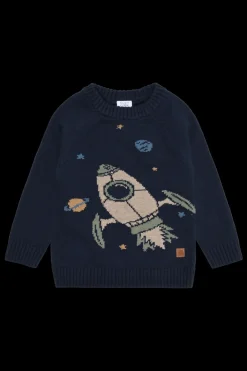 Best Pelle Rocket Striktrøje, , 104 cm Børn Strik & Sweatshirts