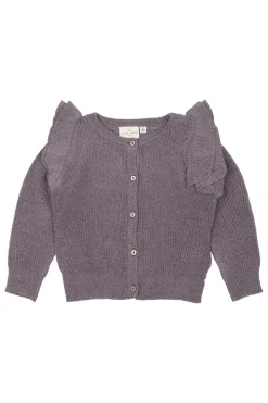 New Perle Glitter Knit Cardigan, , 110 cm Børn Cardigans