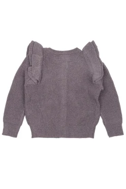 New Perle Glitter Knit Cardigan, , 110 cm Børn Cardigans