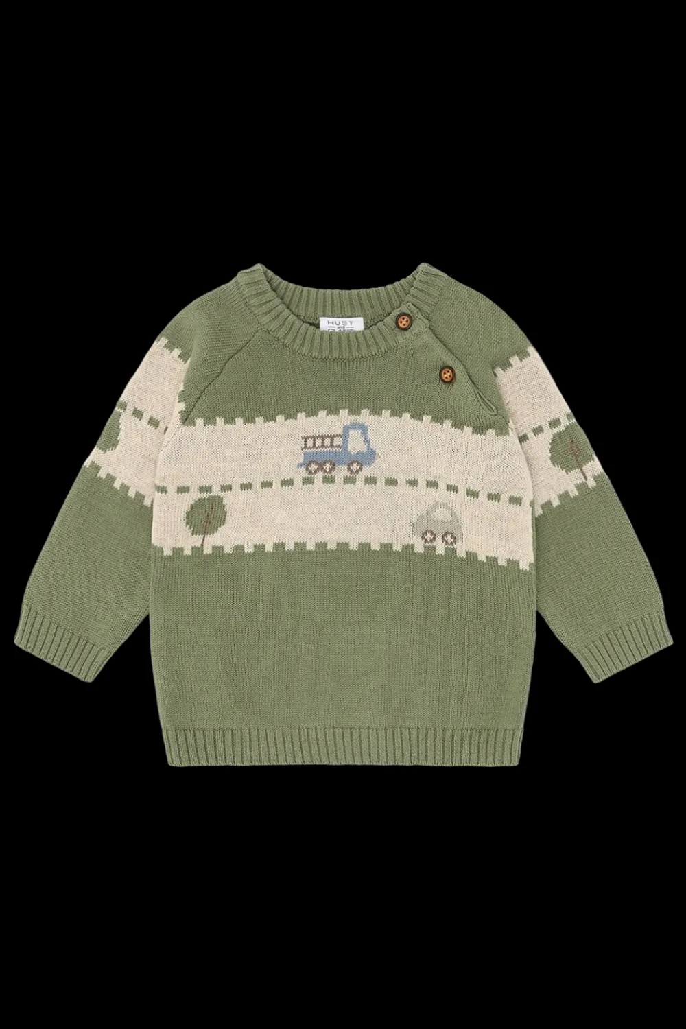 Hust & Claire Pilou On the Road Striktrøje, , 80 cm-Børn Strik & Sweatshirts