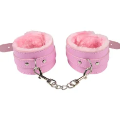 Baseks Pink Fluffy Bondagesæt- Sexlegetøj