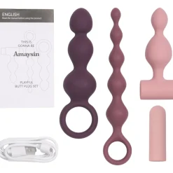 Hot Playful Butt Plug Sæt Sexlegetøj