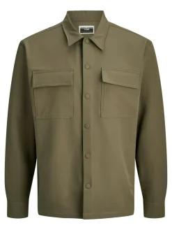 Jack&Jones Point Commute Travel Overshirt, , XXL- Overshirts