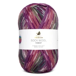 Premium Sock Wool Forest Garn, , 100 g Garn