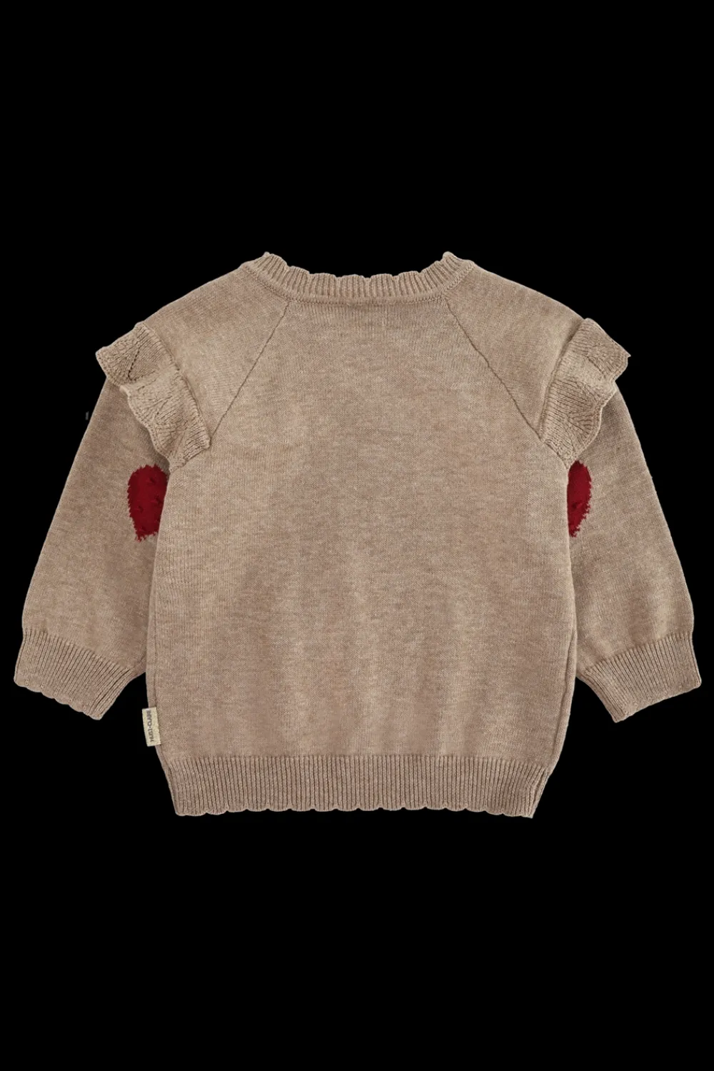 Hust & Claire Pusle Heart Striktrøje, , 92 cm-Børn Strik & Sweatshirts