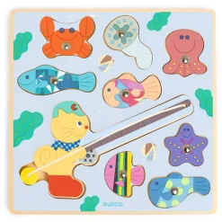 Clearance Puzz & Fish Fiskerkat Puslespil Børn Spil & Puslespil|Babylegetøj