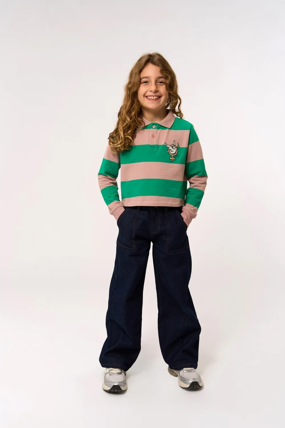 Outlet Pydia Wide Jeans, , 110-116 cm Børn Jeans