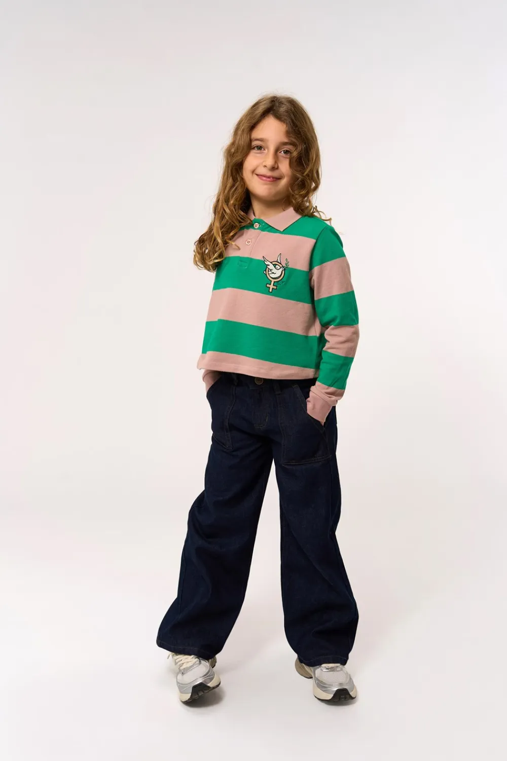 Outlet Pydia Wide Jeans, , 110-116 cm Børn Jeans