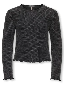 KIDS ONLY Queen Glitter Bluse, , 158-164 cm-Børn Bluser