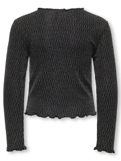 KIDS ONLY Queen Glitter Bluse, , 158-164 cm-Børn Bluser