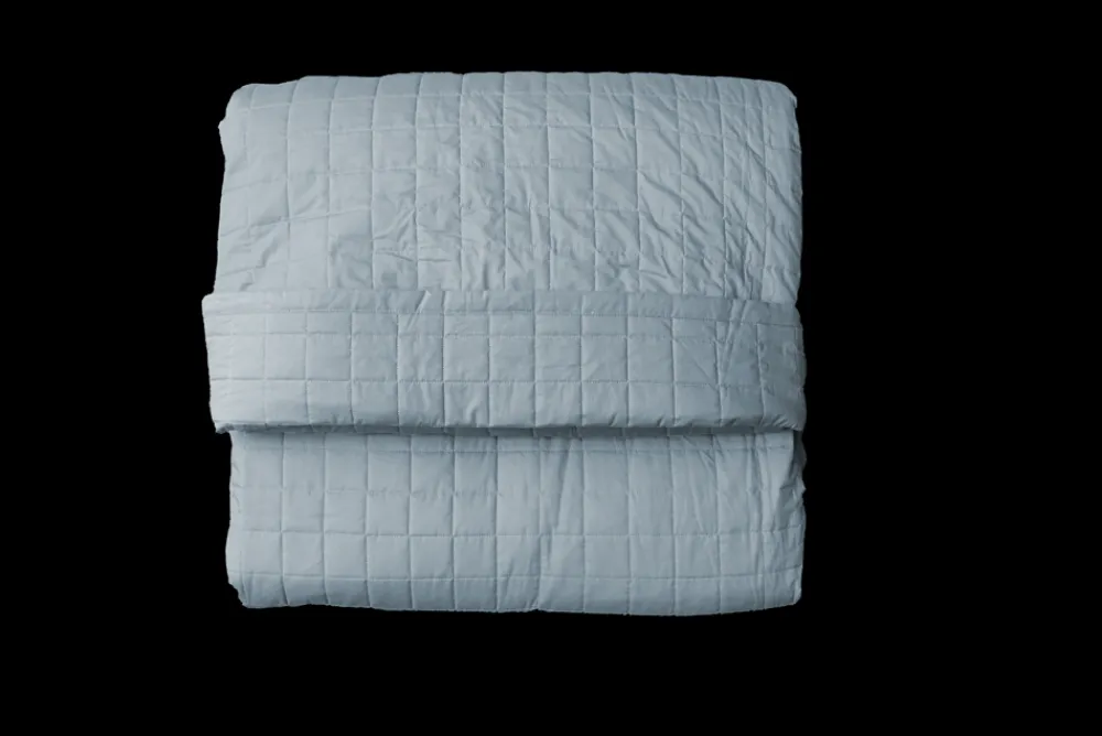 OMHU Quiltet Percale Sengetæppe, , 260x260 cm- Sengetæpper