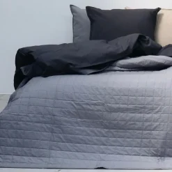 OMHU Quiltet Percale Sengetæppe, , 260x260 cm- Sengetæpper