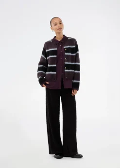 New RafaelMD Stripe Cardigan, , M Dame Cardigans|Strik & Sweatshirts