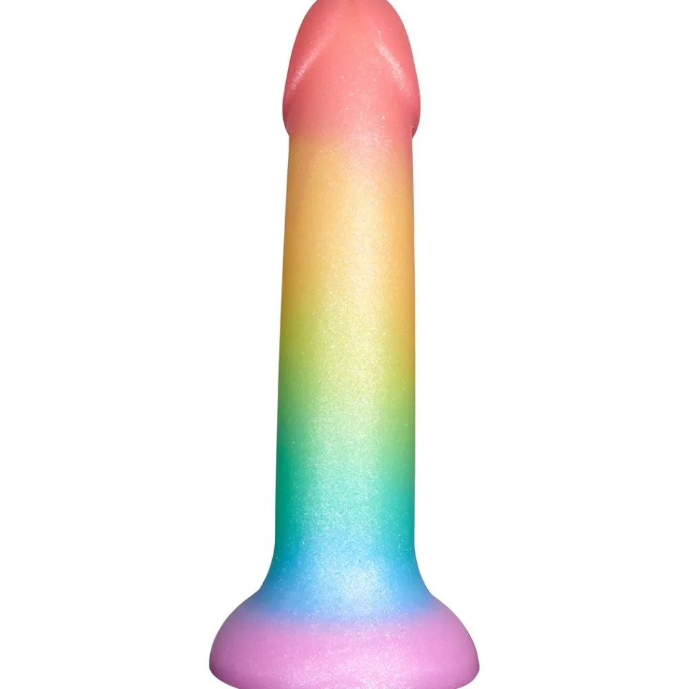 Baseks Rainbow Silikone Dildo- Sexlegetøj