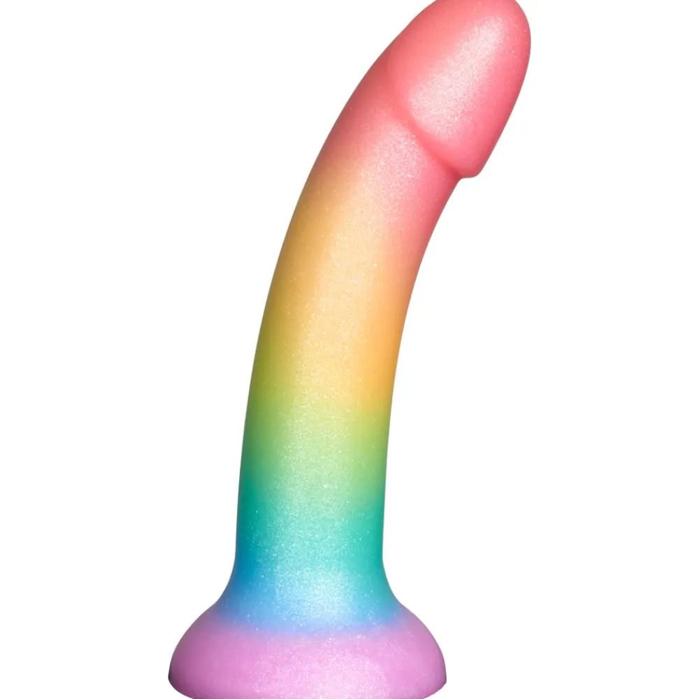 Baseks Rainbow Silikone Dildo- Sexlegetøj