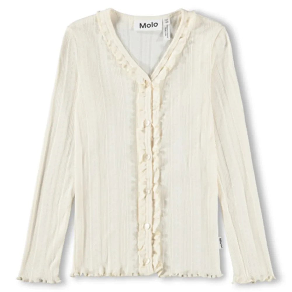 Best Ramsi Bluse, Pearled Ivery, 146-152 cm Børn Bluser