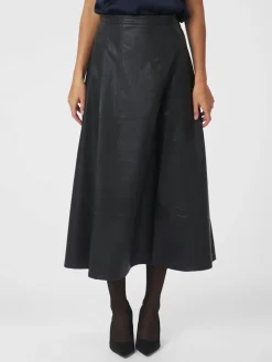 Neo Noir Raya Faux Leather Nederdel, , 38-Dame Nederdele