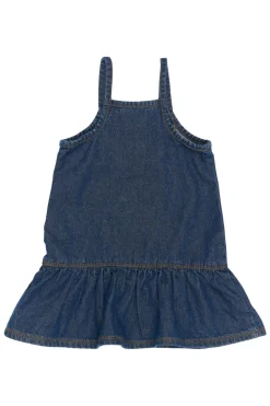 Raya Strap Denim Kjole, , 110 cm Børn Kjoler