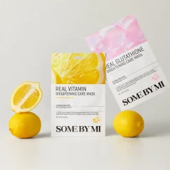 New Real Vitamin Brightening Care Mask, 1 stk Hudpleje